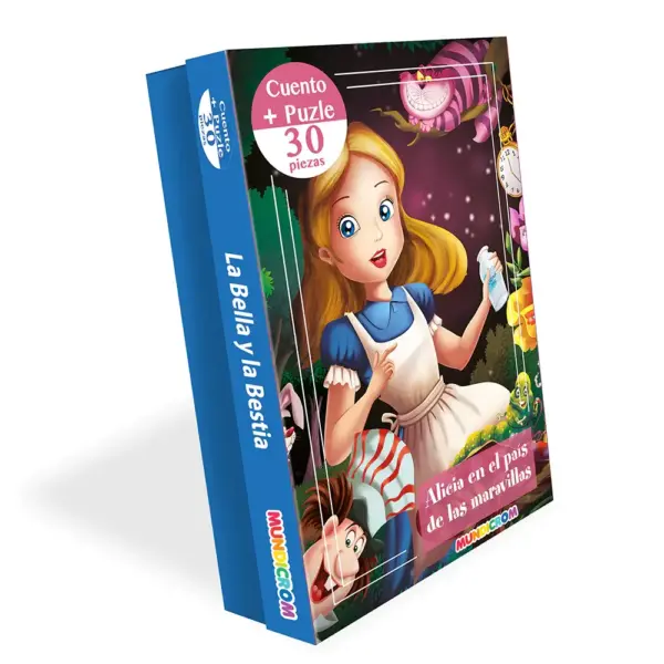 Cuento + Puzle Alicia en el País de las Maravillas 30 Piezas Mundicrom