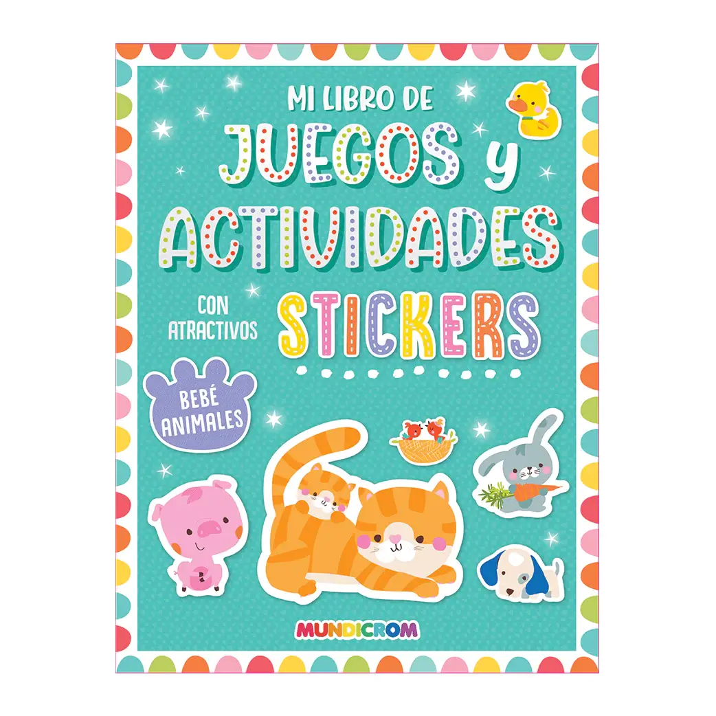 STICKERS-BEBES-ANIMALES.webp Libro Stickers Bebes Animales Mundicrom - Image 1