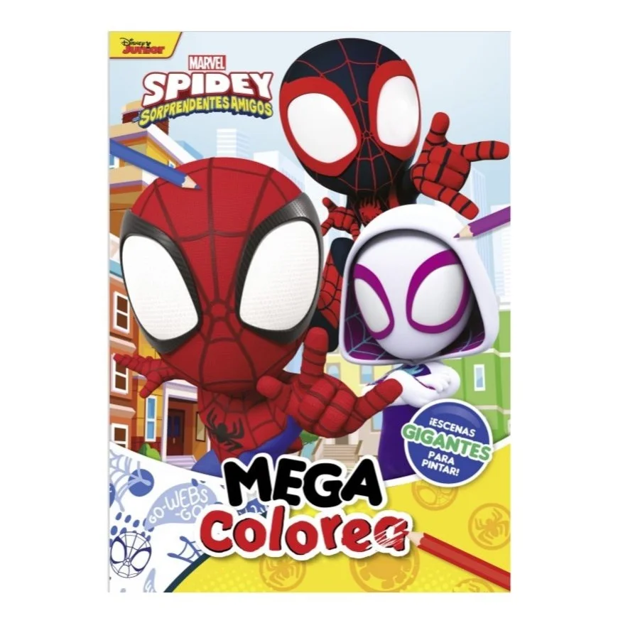 libro-pintar-spidey-friends-mega-colorea-5052.webp Libro Mega Colorea Spidey & Friends 5052 - Image 1