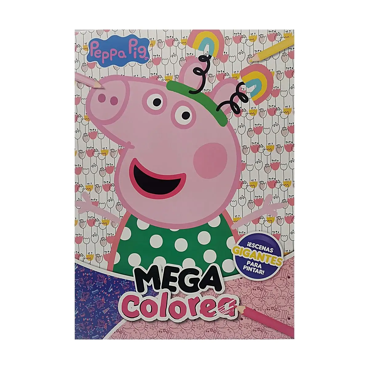63e2c2f411a13372538044 (1) Libro Mega Colorea Peppa Pig - Image 1