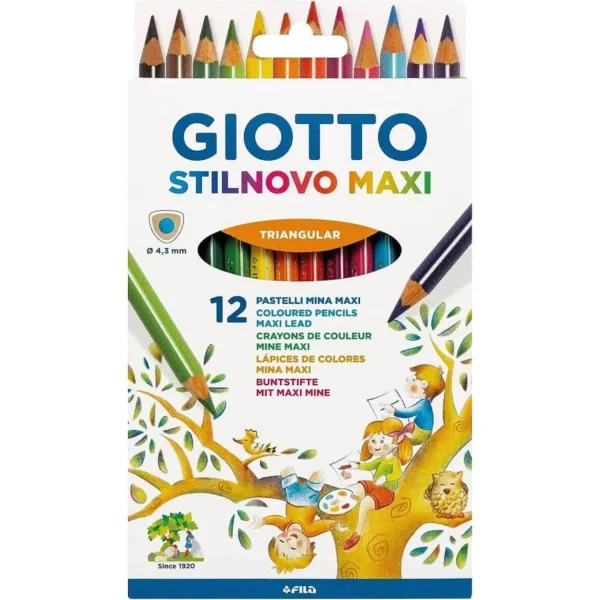 Lapices Giotto Stilnovo Maxi 12 Colores