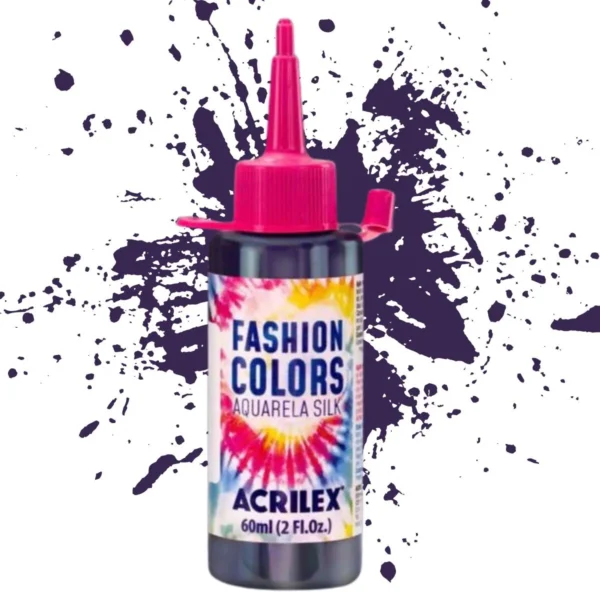 Pintura para Tela Fashion Colors Acuarela Silk Acrilex Azul Marino 60ml