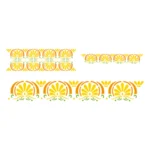 Stencil Acrilex 33x14cm. Flores Tribales