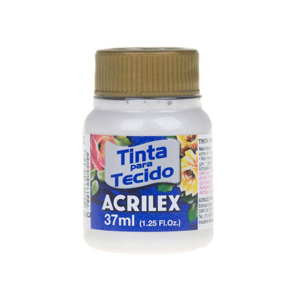 acrilex-pinturas-para-tela-metalica-37-ml-562-blanco Pintura de Genero Metalizada Acrilex Blanco 37ml - Image 1