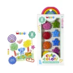 Set 8 Crayones con Formas Wero Cute Colors