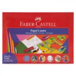 Bolson Papel Lustre Faber-Castell 20 Pliegos de 24.8 x 34.6cm. 500002