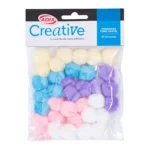 Set Pompones Colores Pastel 35U. Creative