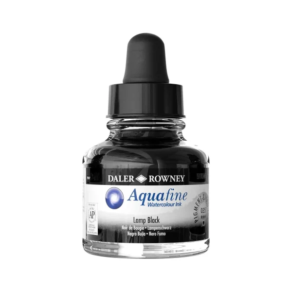Tinta de Acuarela Daler Rowney Aquafine 29.5ml. Negro Humo