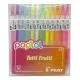 Set 12 Lapices Gel PopLol 0.7mm. Pilot Tutti Frutti